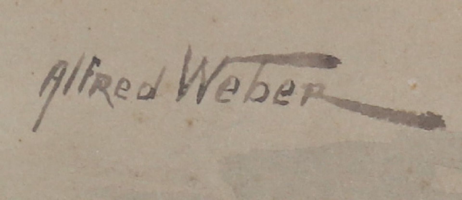 ALFRED WEBER (1859 Schaffhausen - 1931 Diessenhofen) - Bild 3 aus 3