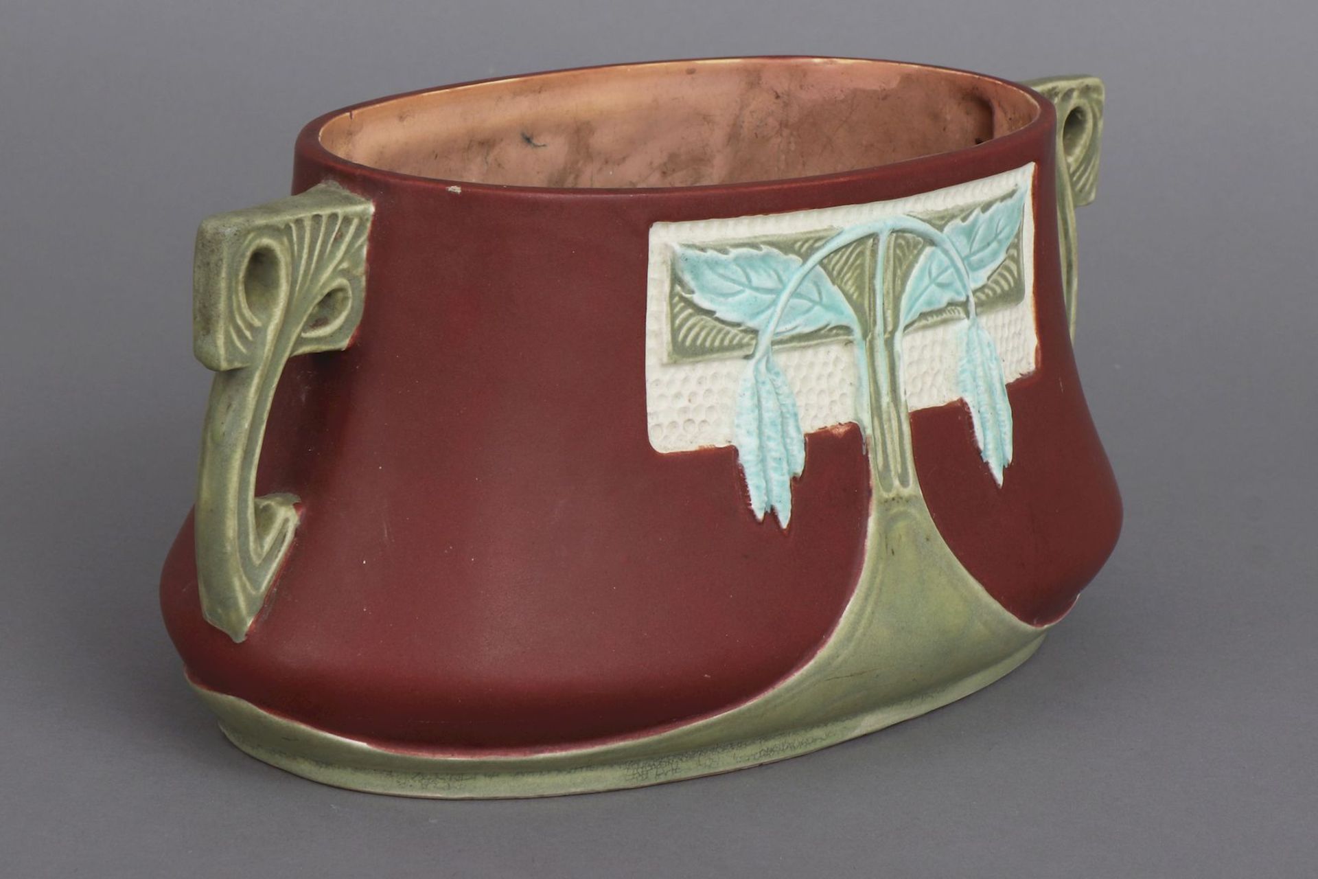 Jugendstil Keramik Cachepot - Bild 2 aus 3