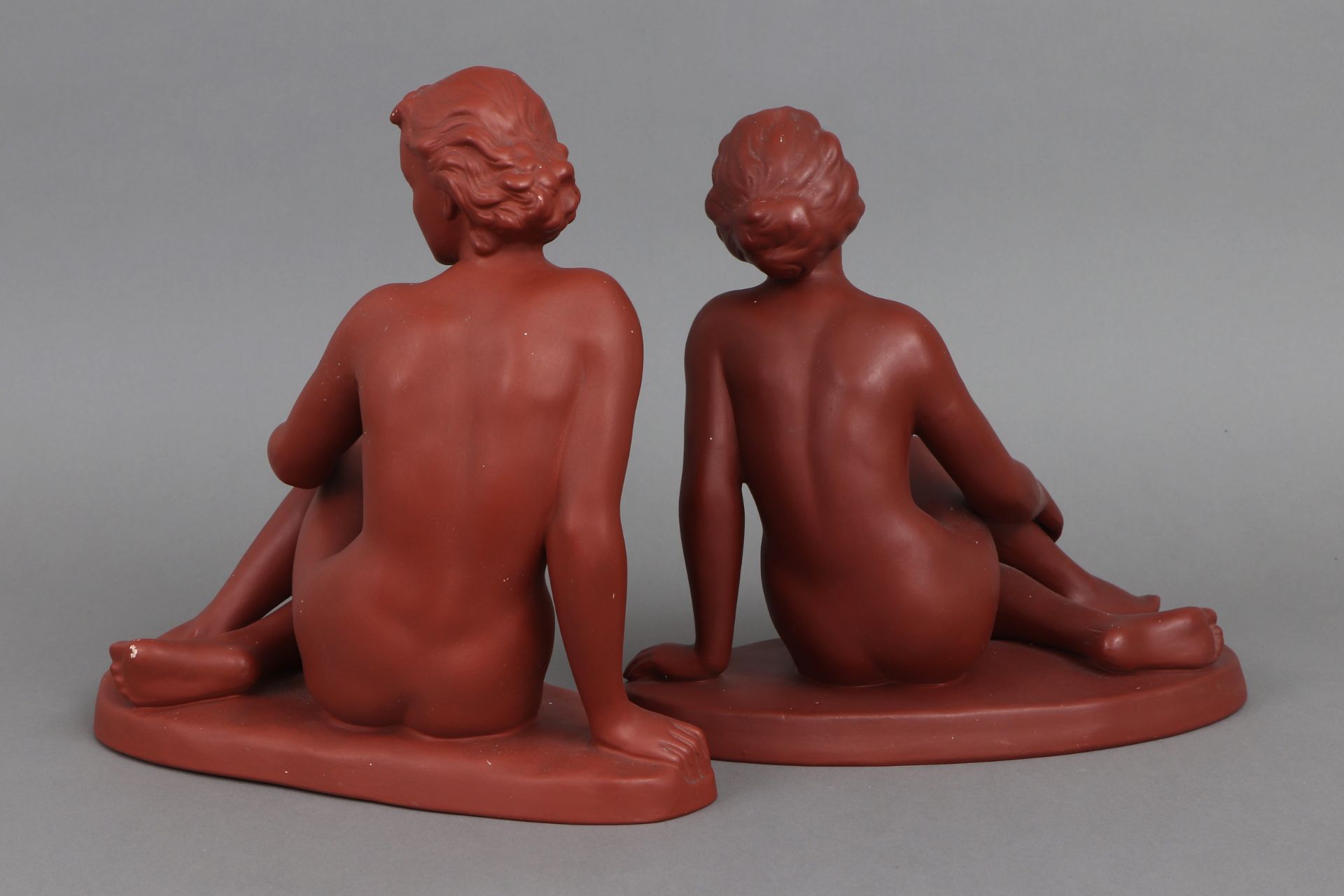 2 CORTENDORF (Julius Griesbach) Keramikfiguren ¨sitzende weibliche Akte¨ - Bild 3 aus 7