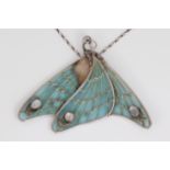 Jugendstil Collier Schmetterling