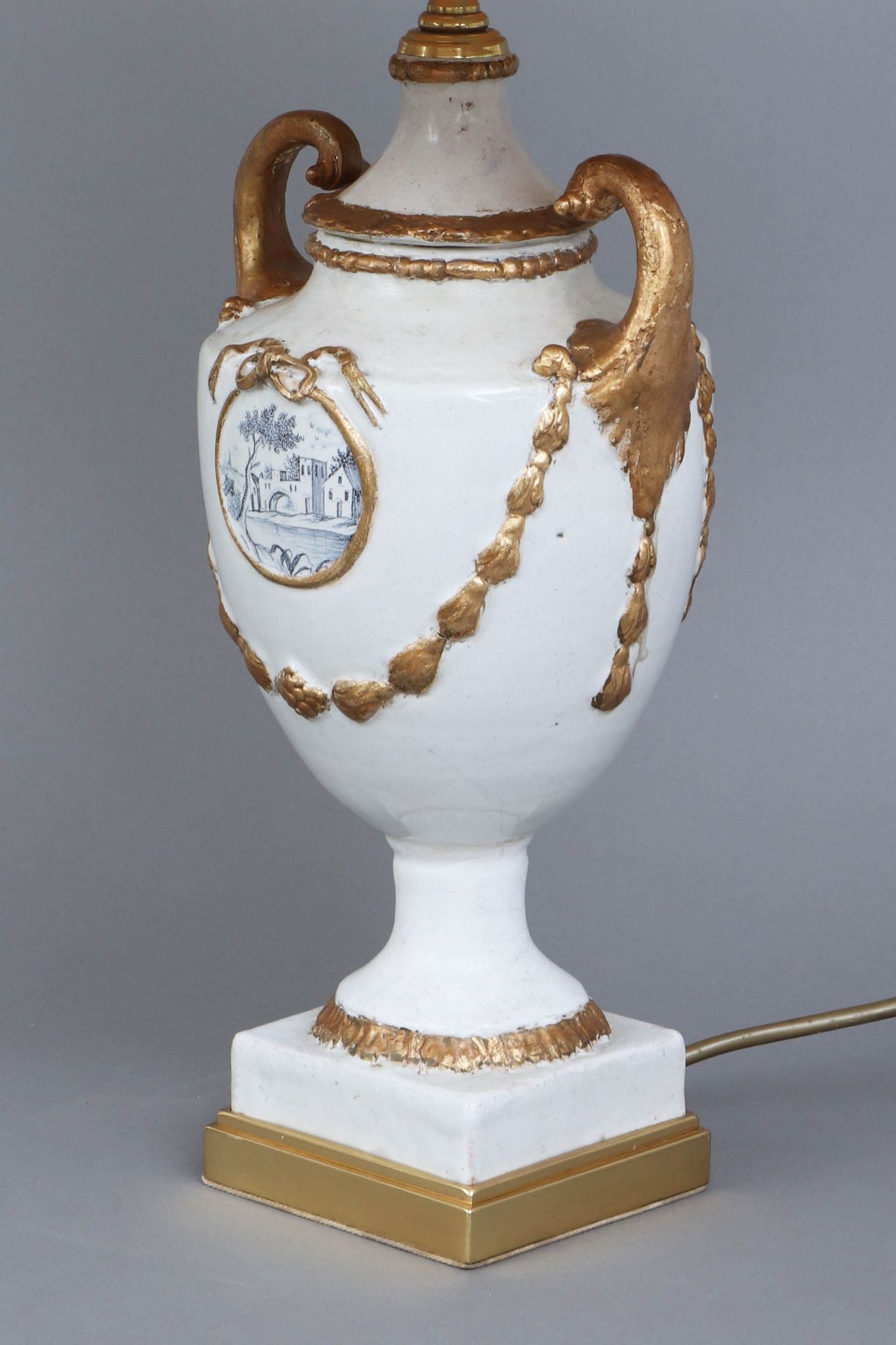 Tischlampe mit Fuß in Form einer Keramik Henkelamphore - Image 2 of 4