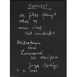 JOSEPH BEUYS (1921 Krefeld - 1986 Düsseldorf)