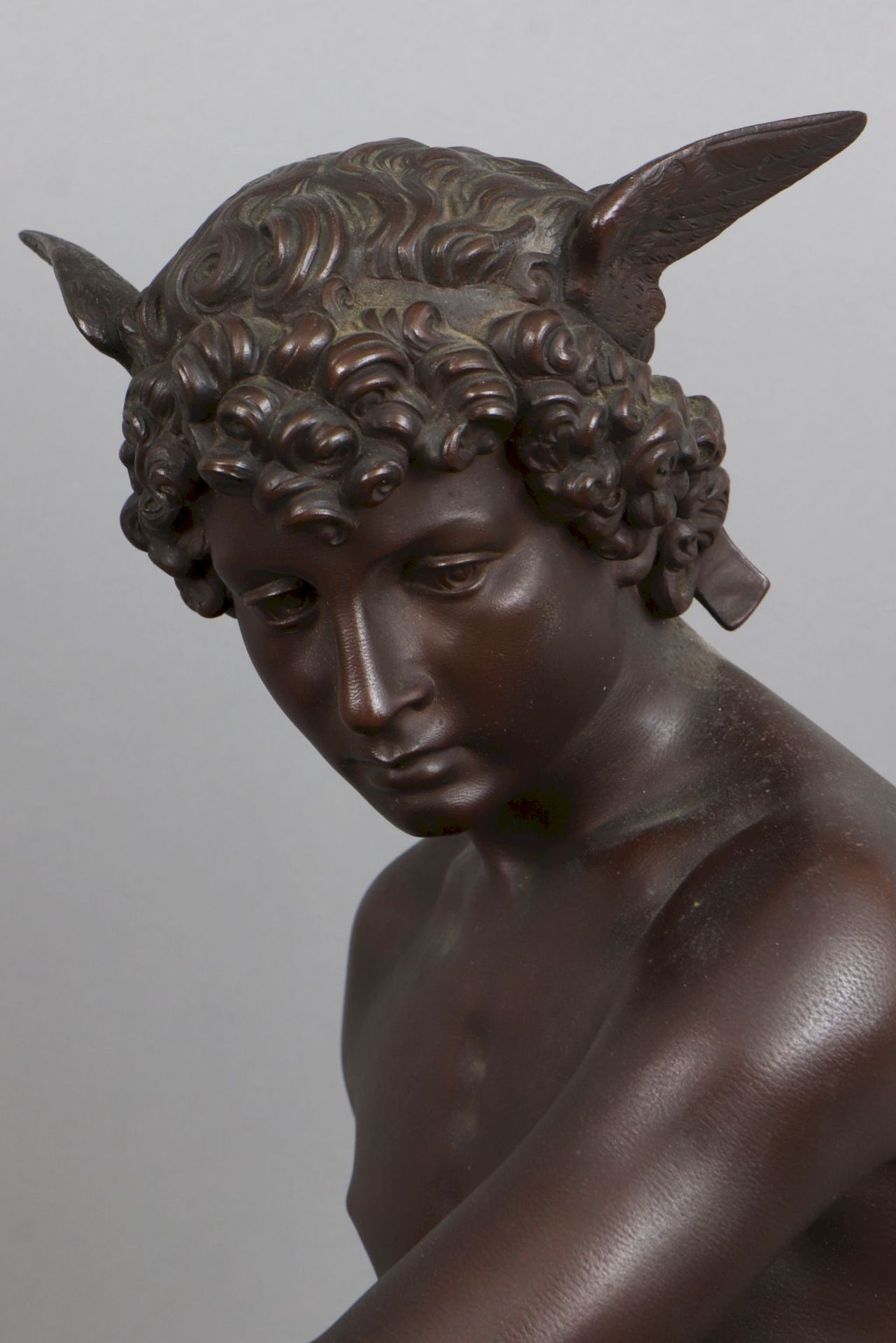 Pierre Marius MONTAGNE (1828-1879) Bronzefigur ¨Merkur¨ - Image 4 of 6