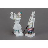 2 MEISSEN Porzellanfiguren ¨Clownmusikanten¨