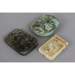 3 chinesische Jade-Amulette