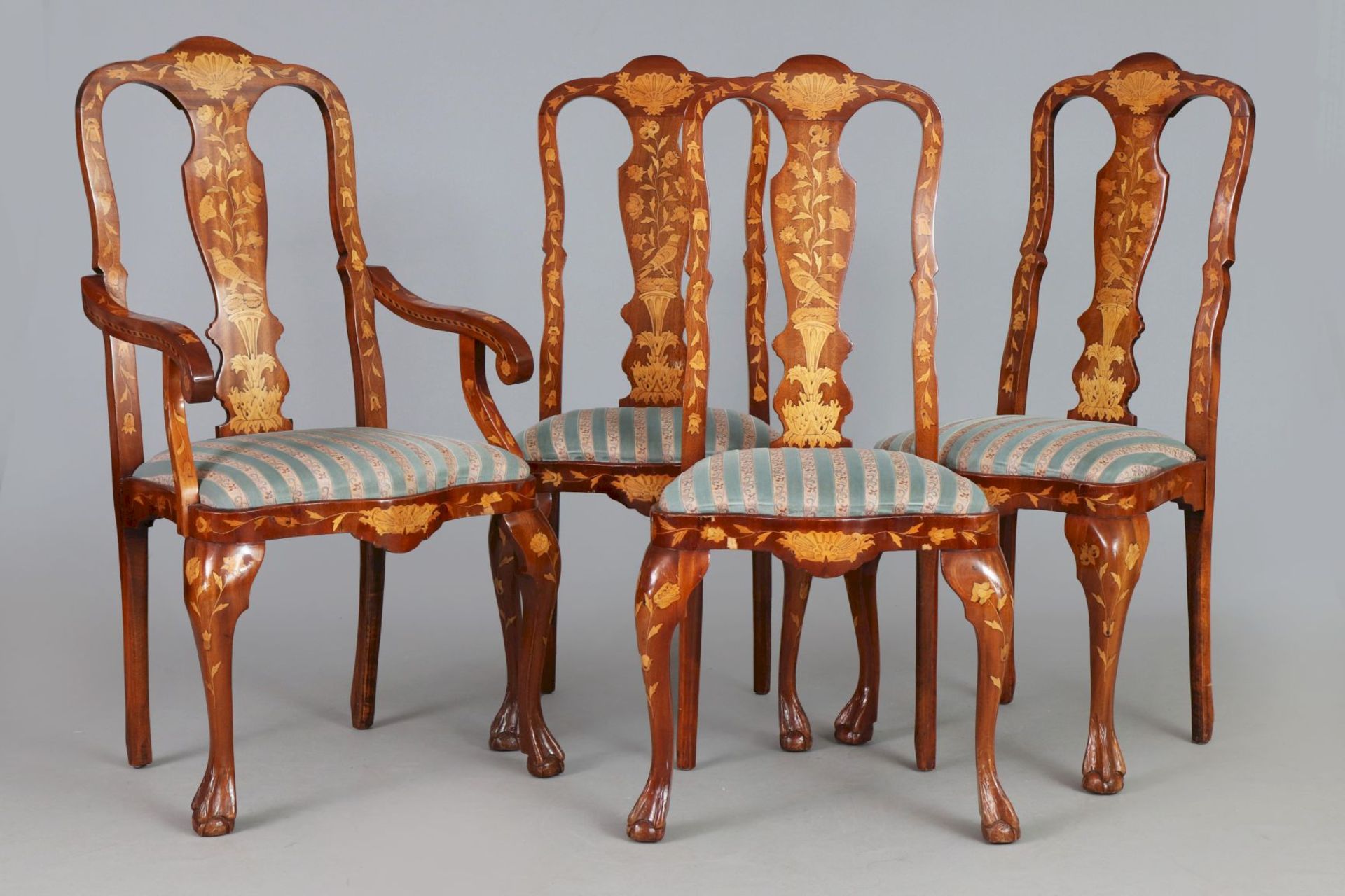 4 Stühle im Stile des niederländischen Barock