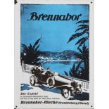 Emaille Werbeschild ¨Brennabor Automobile¨