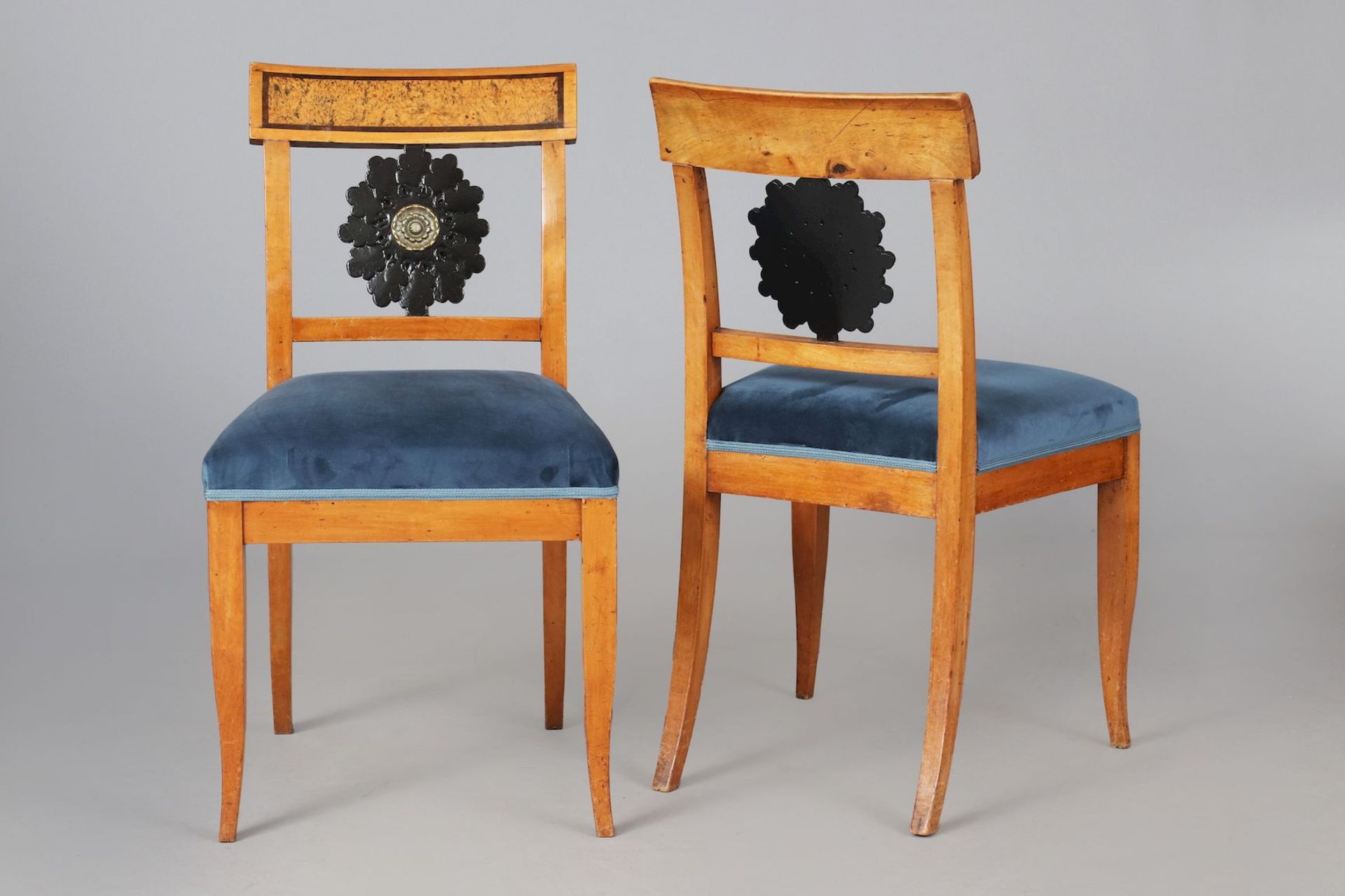 Paar Stühle des Biedermeier - Bild 2 aus 4