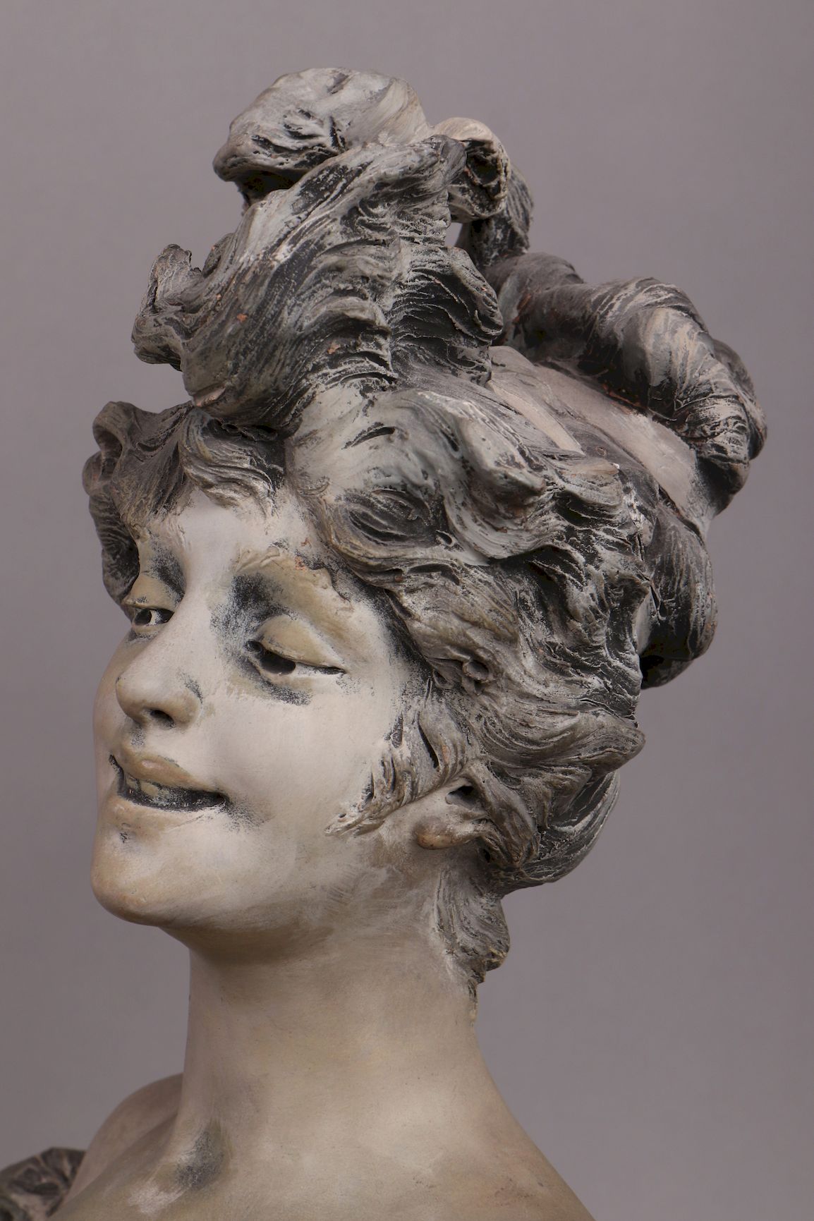 ALFRED JEAN FORETAY (1861-1944) Büste einer jungen Frau - Image 4 of 6