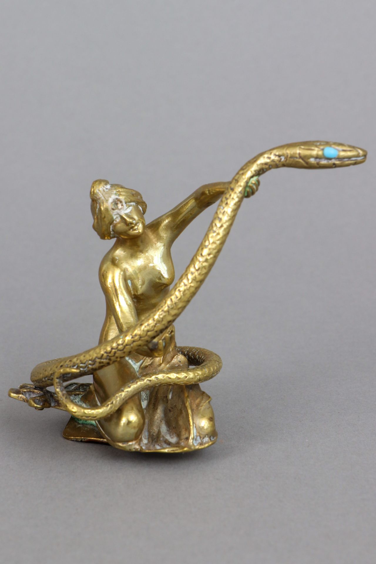 Kleinbronze des Jugendstil ¨Schlangenbeschwörerin¨