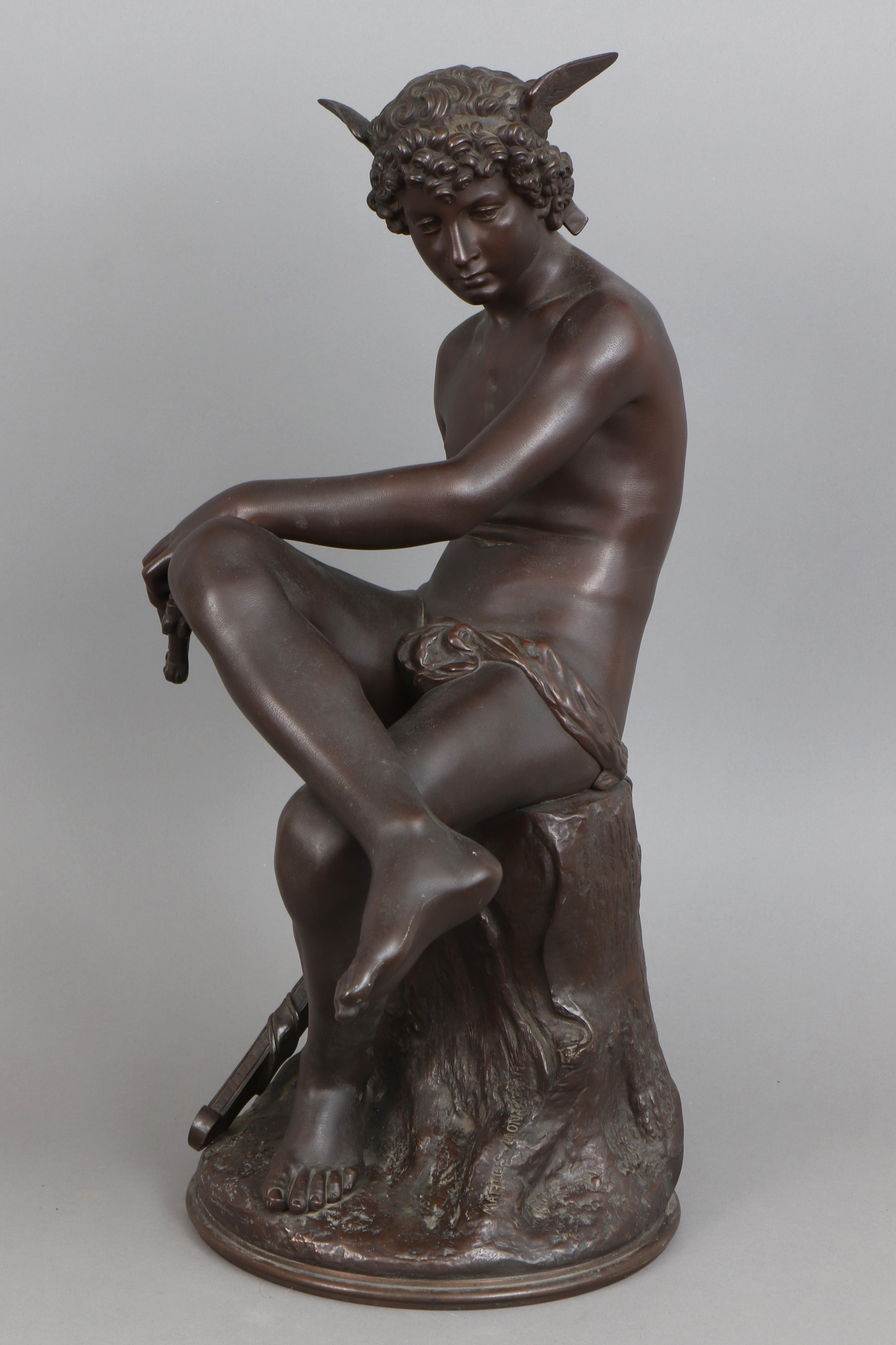 Pierre Marius MONTAGNE (1828-1879) Bronzefigur ¨Merkur¨ - Image 2 of 6