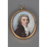 Miniatur Porträt des späten 18. Jahrhunderts
