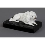 Porzellan Paperweight mit Hundefigur