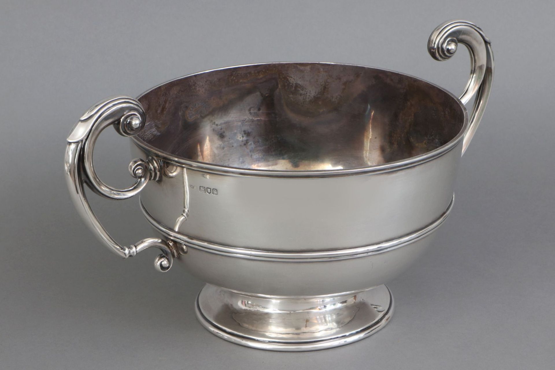 Große englische Silber-Punch bowl - Bild 2 aus 3