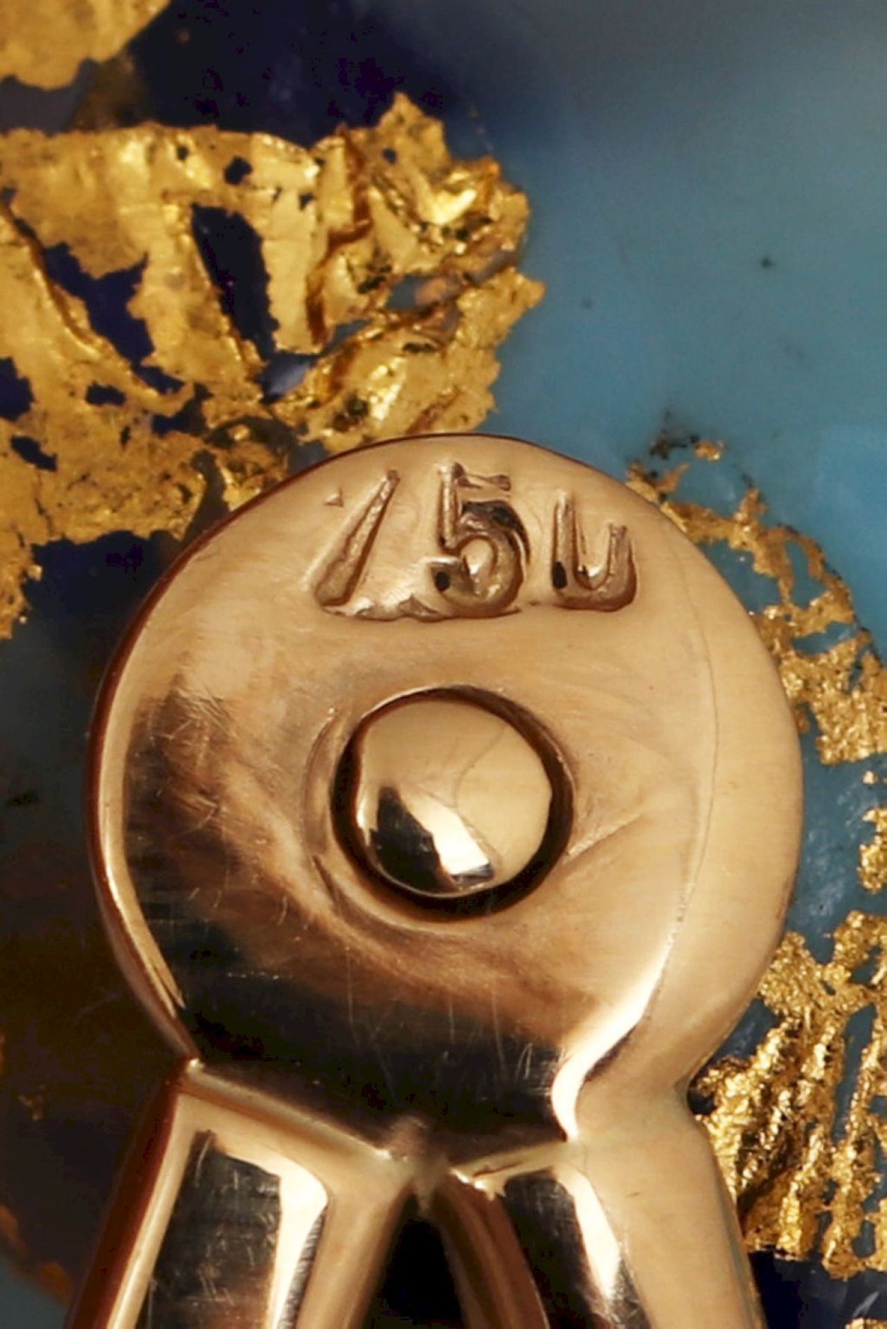 Goldkette mit Glasanhänger, wohl Klaus Moje - Bild 4 aus 4