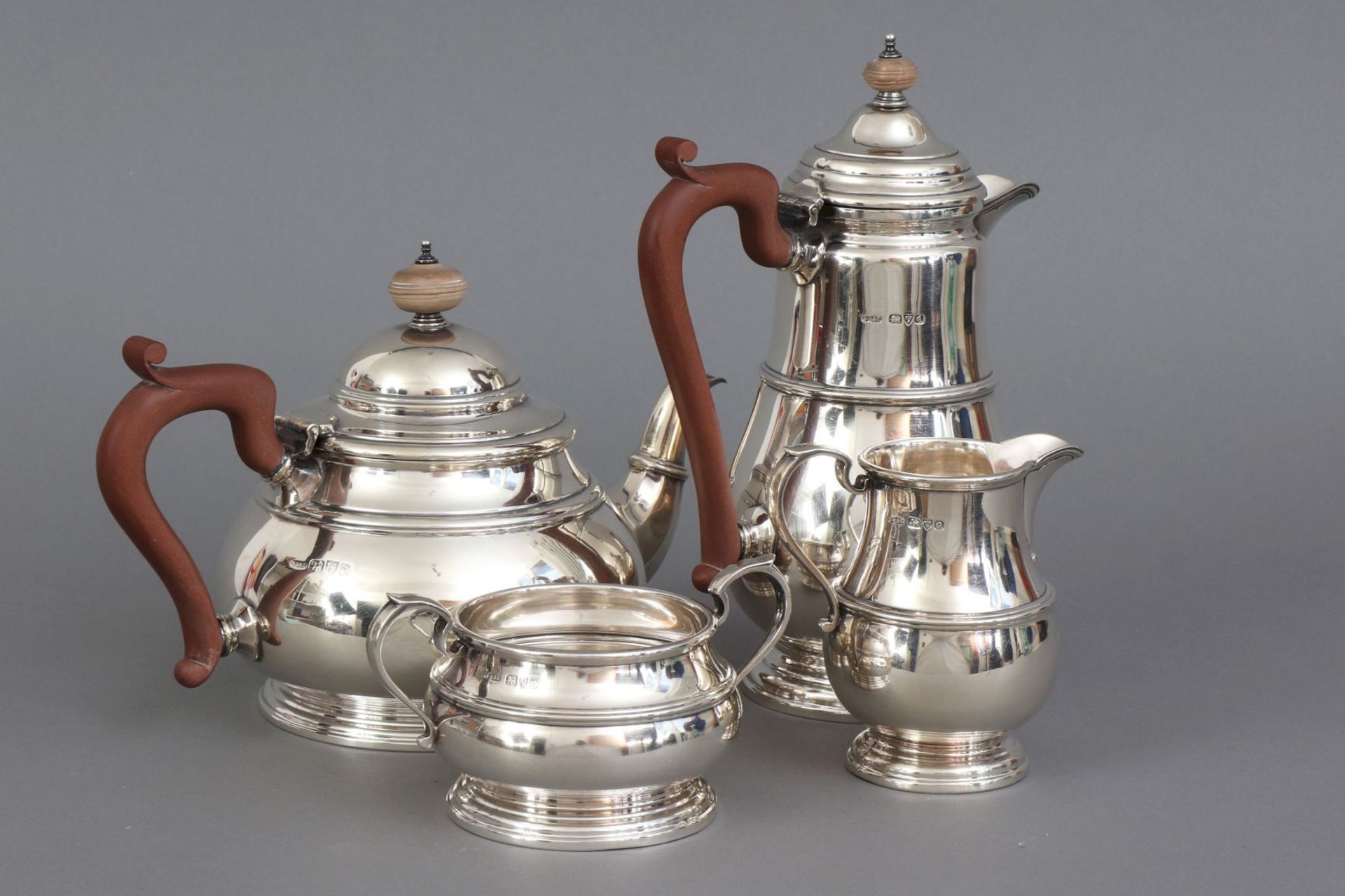 Englisches Silber Teeservice (4-teilig) - Bild 2 aus 3