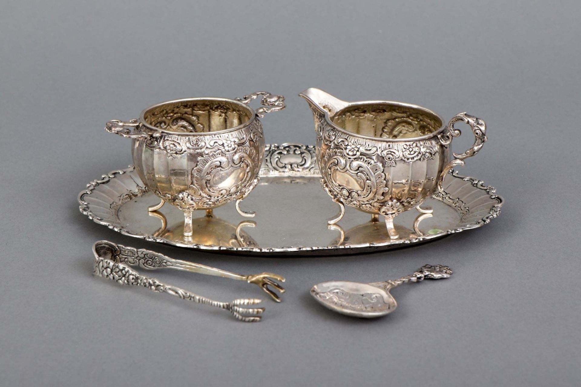 Silber Milch & Zucker Set