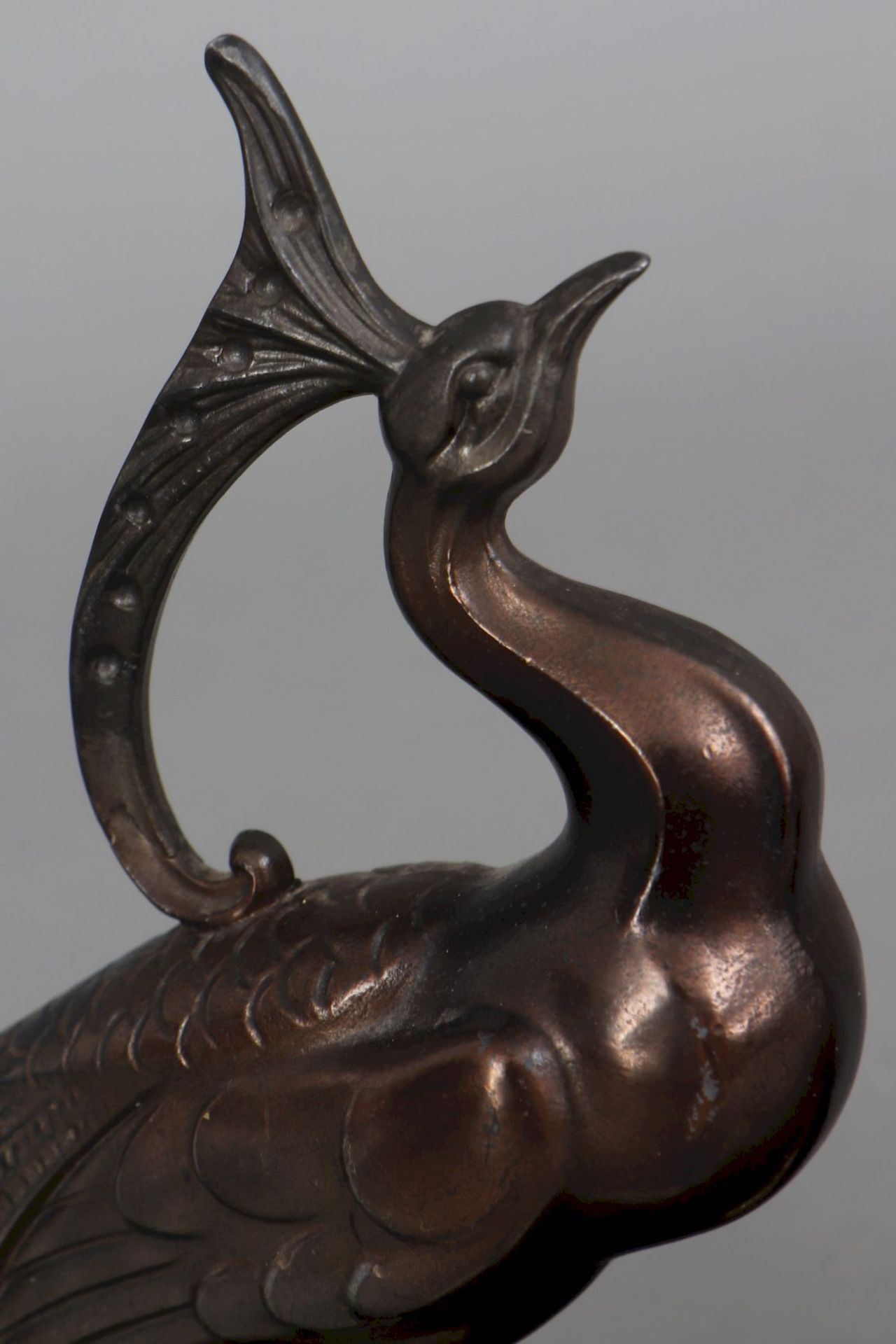 Art Deco Kaminfigur ¨Antilope und Pfau¨ - Image 3 of 4