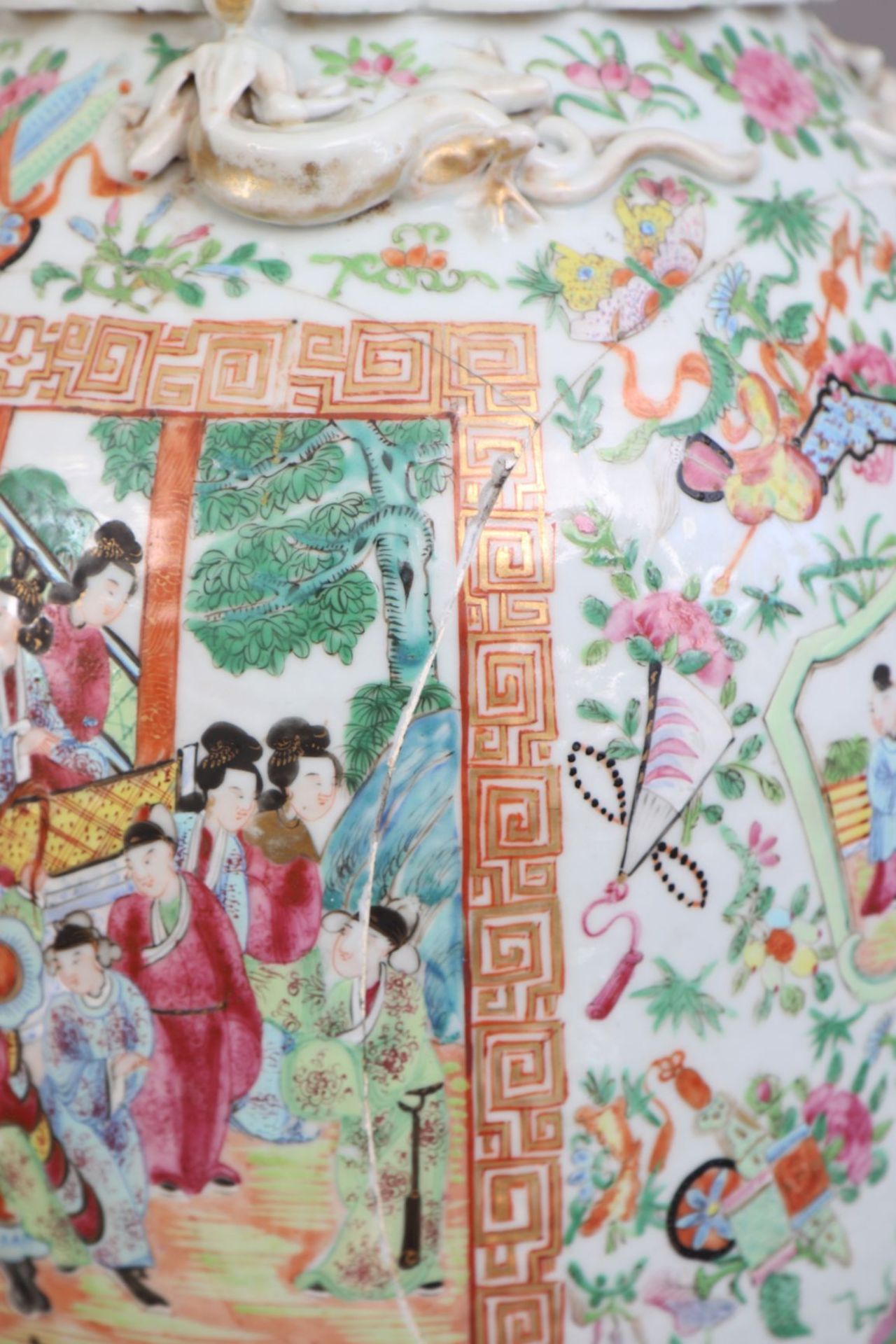 Chinesische Porzellanvase der Qing Dynastie - Image 6 of 6