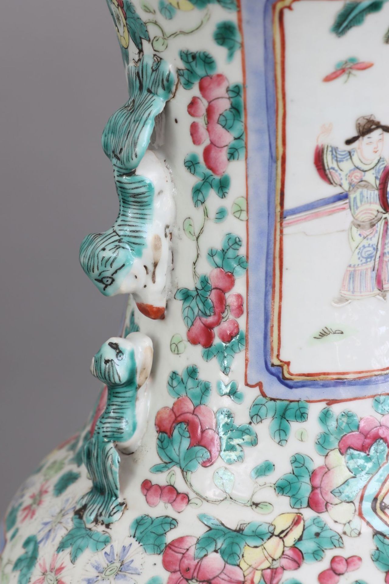 Chinesische Porzellanvase der Qing Dynastie - Bild 4 aus 4