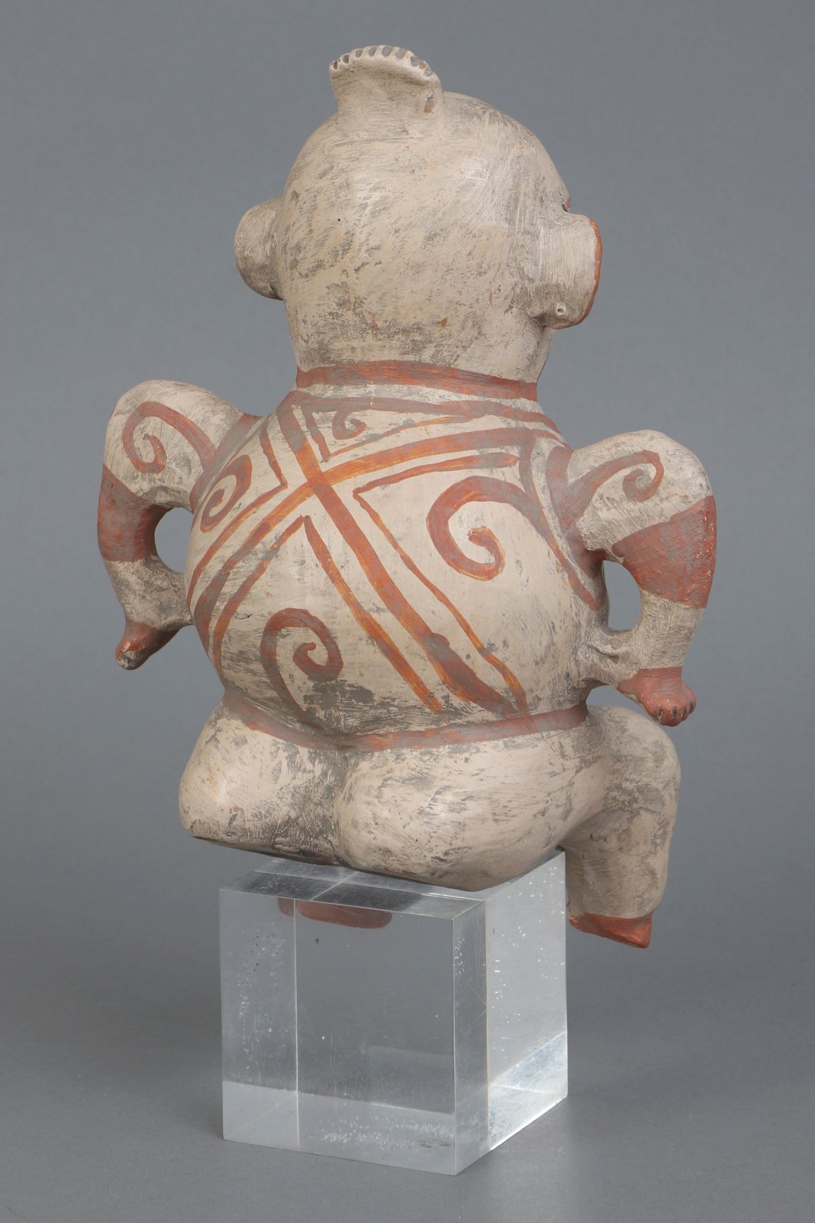Peruanische Tonfigur im präkolumbianischen Stil ¨Weibliche Ritual-/Ahnenfigur¨ - Bild 3 aus 3