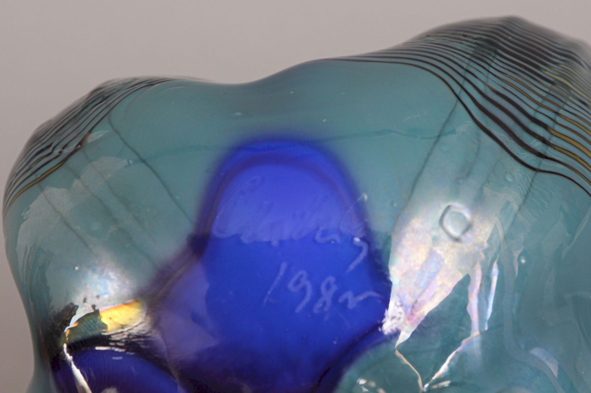 Dale Patrick CHIHULY (1941), Glasschale ¨Blue Macchia¨ - Image 5 of 5