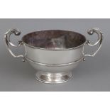 Große englische Silber-Punch bowl