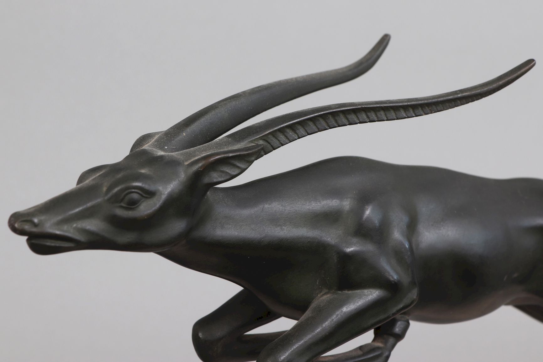 MAX LE VERRIER (1891-1973) Art Deco Figur ¨Gazelle¨ - Image 3 of 5