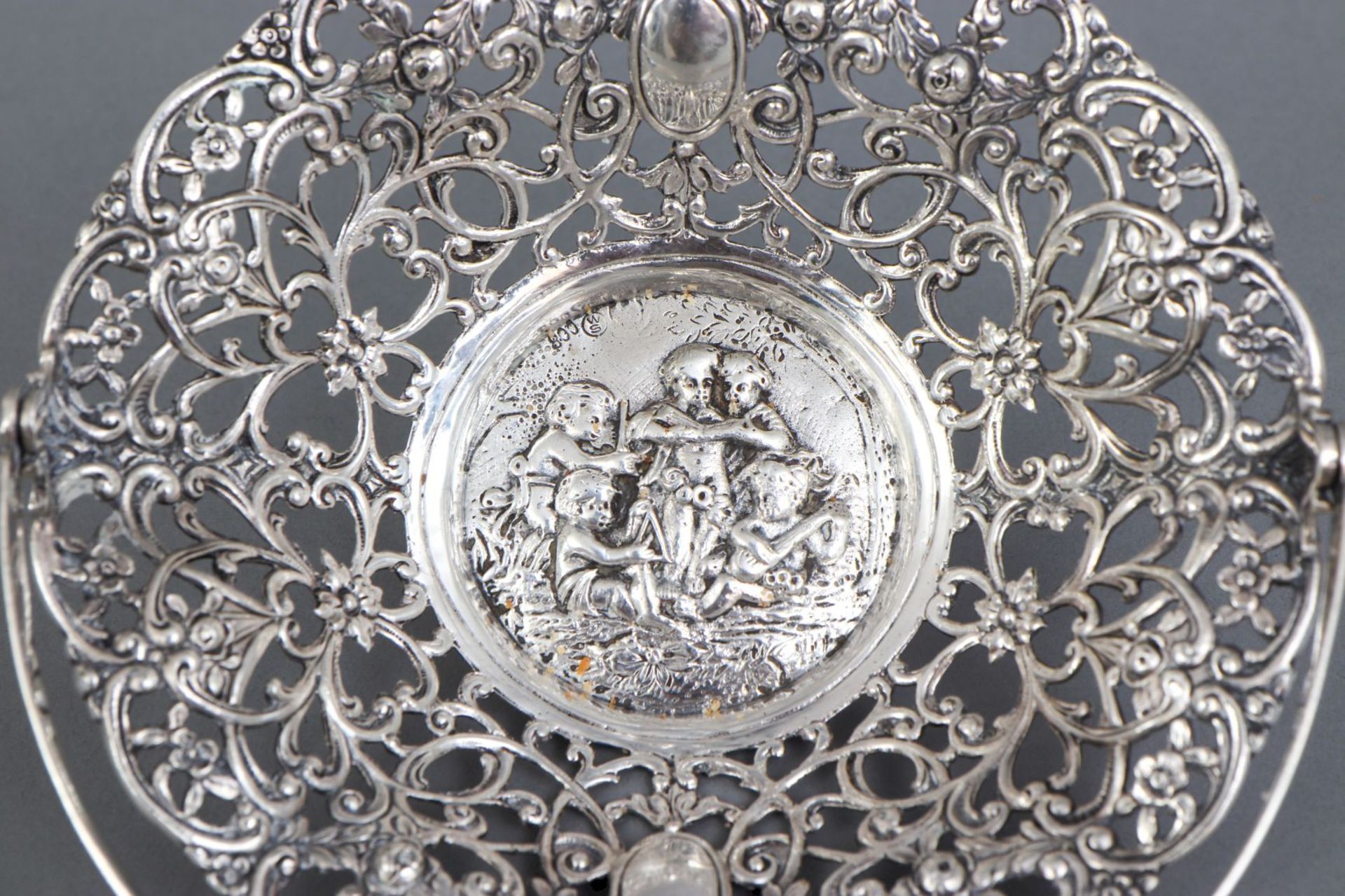 Silber Konfektkorb mit Bügelgriff - Bild 3 aus 3