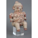 Peruanische Tonfigur im präkolumbianischen Stil ¨Weibliche Ritual-/Ahnenfigur¨