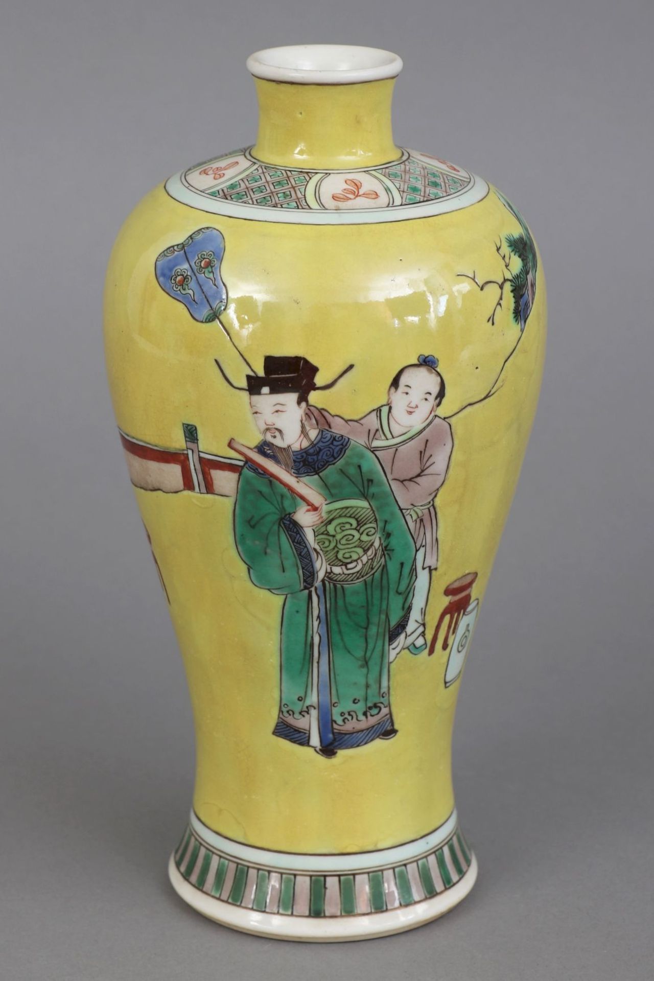 Chinesische ¨famille jaune¨ Porzellanvase