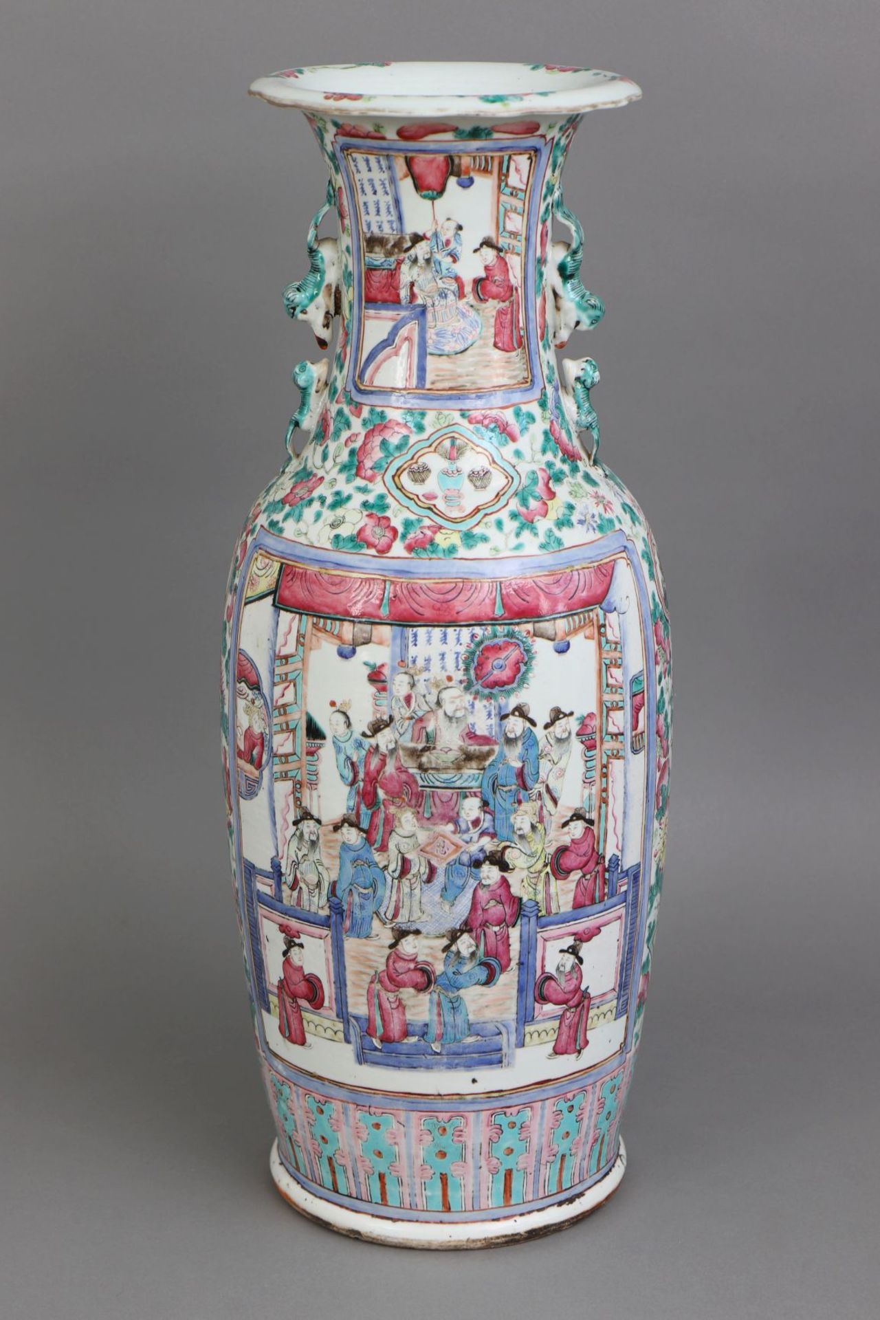 Chinesische Porzellanvase der Qing Dynastie - Bild 3 aus 4