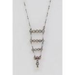 Art Deco Collier mit Diamanten