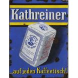 Emaille Werbetafel ¨Kathreiner Malz Kaffee¨