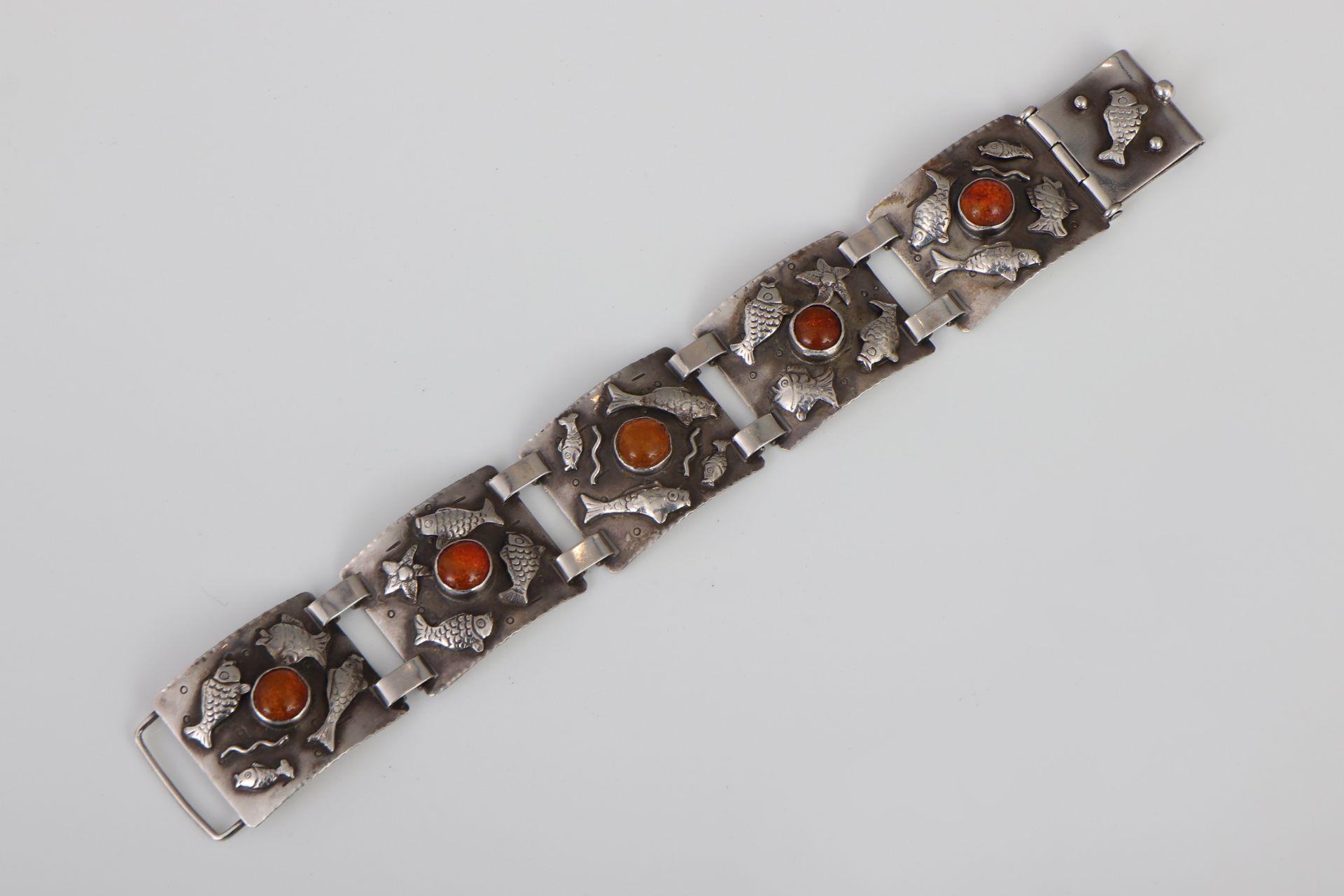 Fischland Silberarmband mit Bernstein - Image 2 of 4