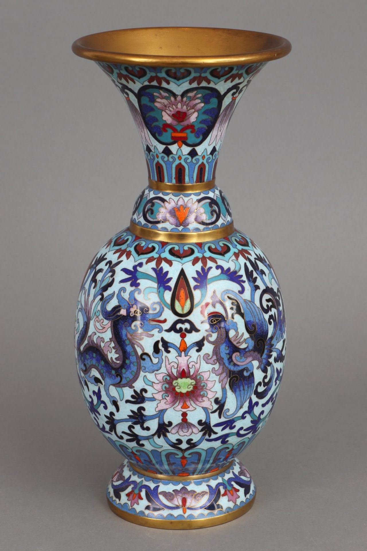 Chinesische Cloisonné-Vase