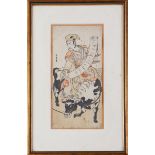 wohl KATSUKAWA SHUNSHO (1726-1792), japanischer Holzschnitt des 18. Jahrhunderts