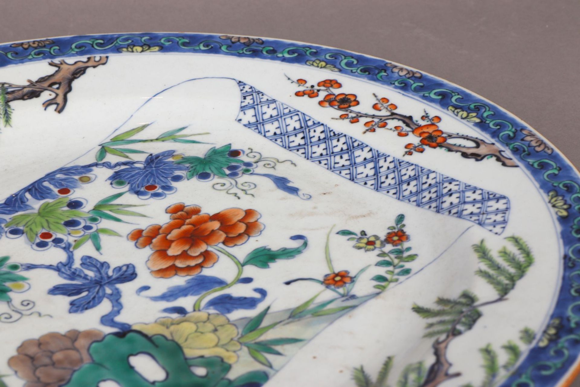 Große chinesische Porzellanplatte - Image 3 of 3
