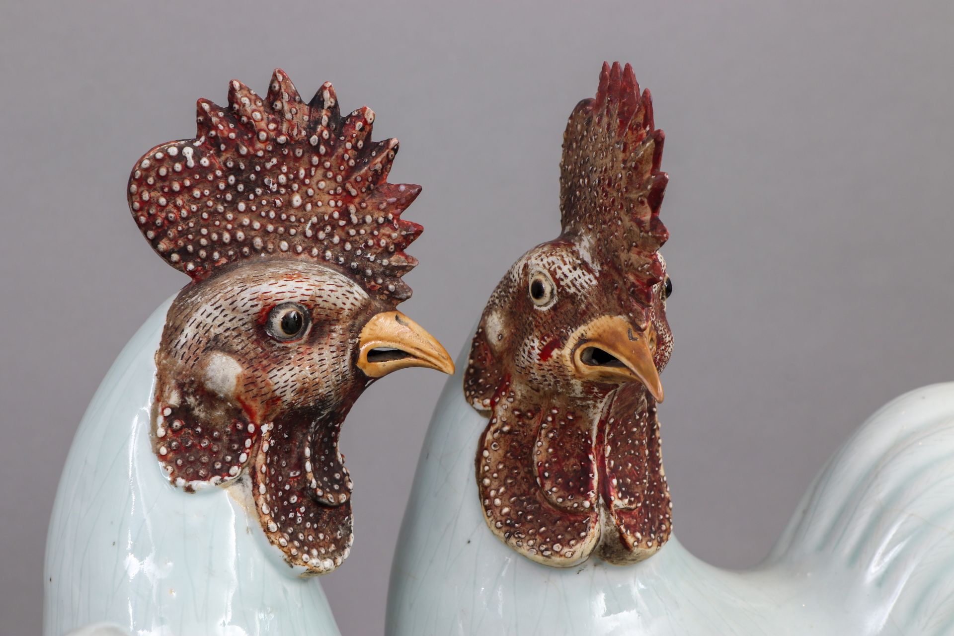 Paar chinesische Porzellanfiguren ¨Hähne¨ - Image 4 of 4