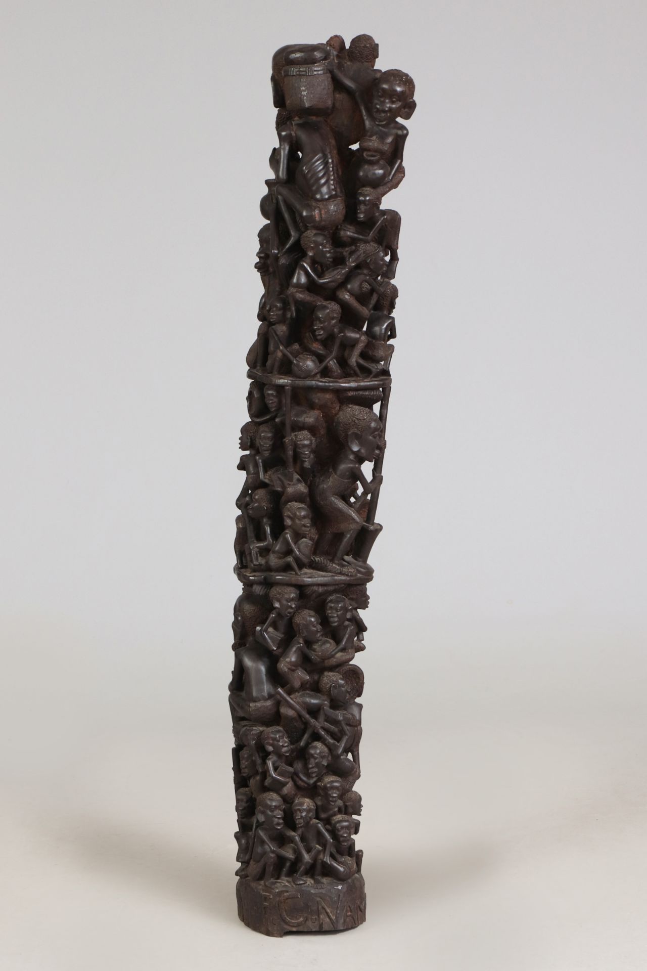 Afrikanische Holzschnitzfigur der Makonde (Tanzania) ¨Lebensbaum¨ - Image 5 of 5