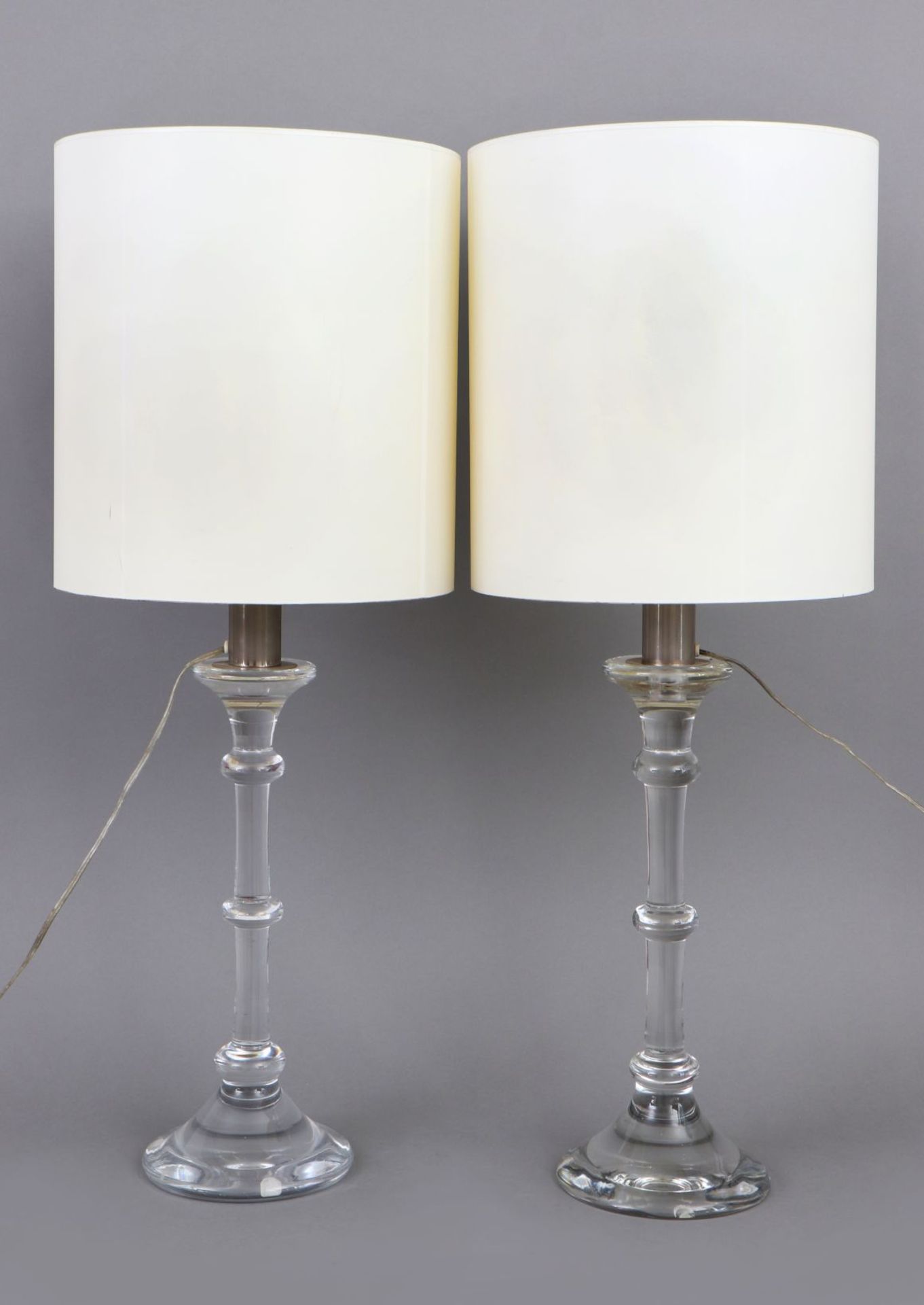Paar VAL ST. LAMBERT Tischlampen der 1960/70er Jahre