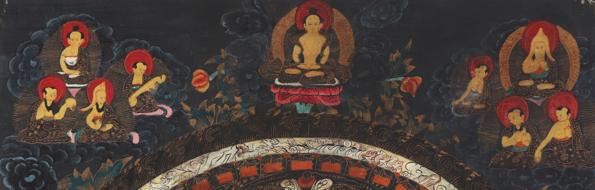 Nepalesischer Thangka ¨Buddha Mandala¨ - Bild 3 aus 4