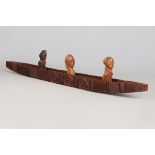 Modell eines afrikanischen Einbaum-Boots, Benin, Westafrika