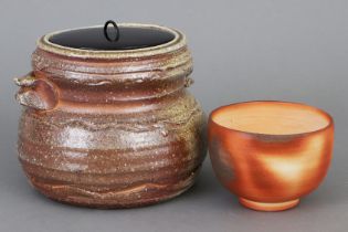 2 Keramikobjekte von FURUTANI HIROMU (CHUROKU IV) (*1922)