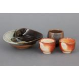 4 japanische Keramikobjekte