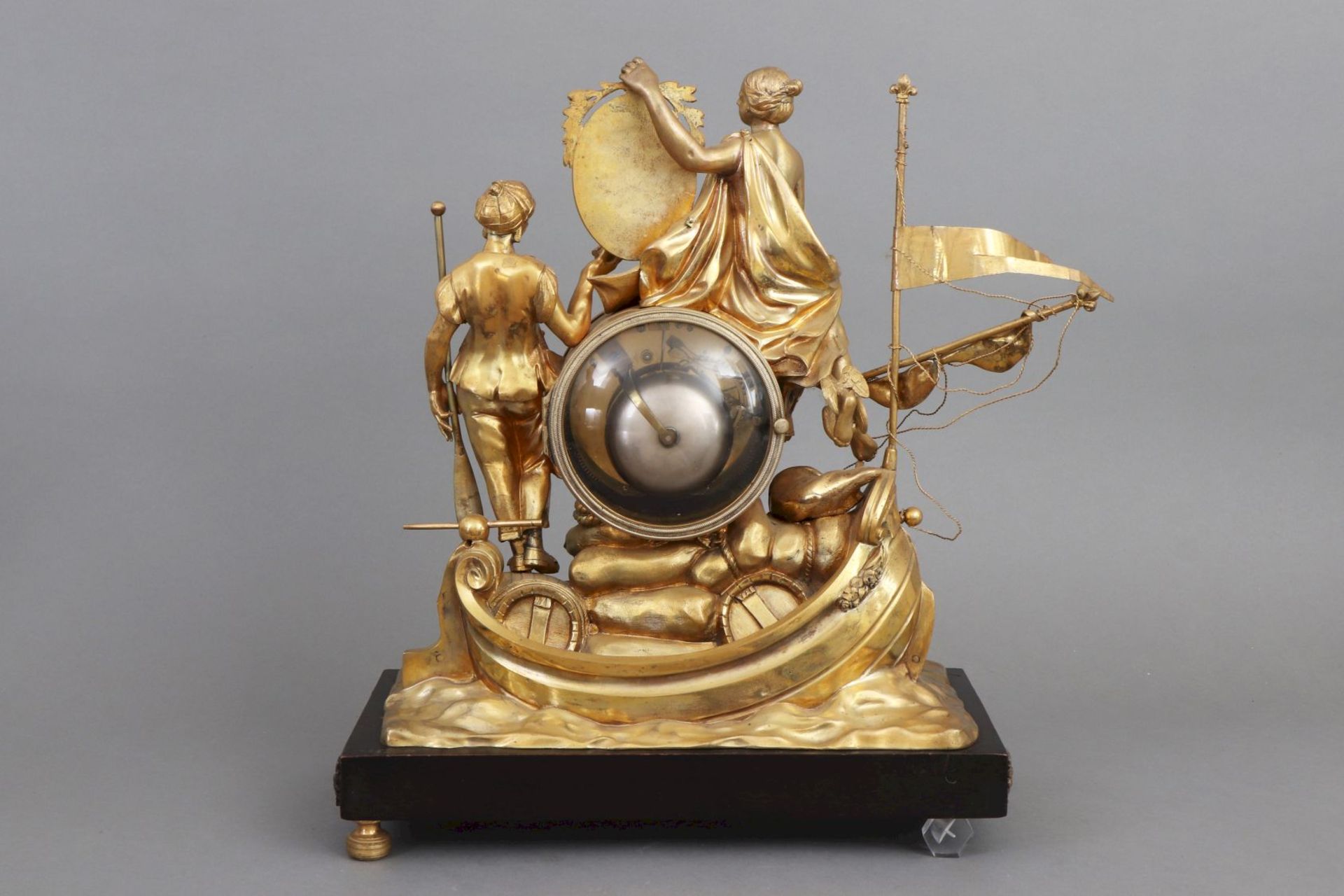 Prunkvolle Figurenuhr des französischen Empire - Image 4 of 5