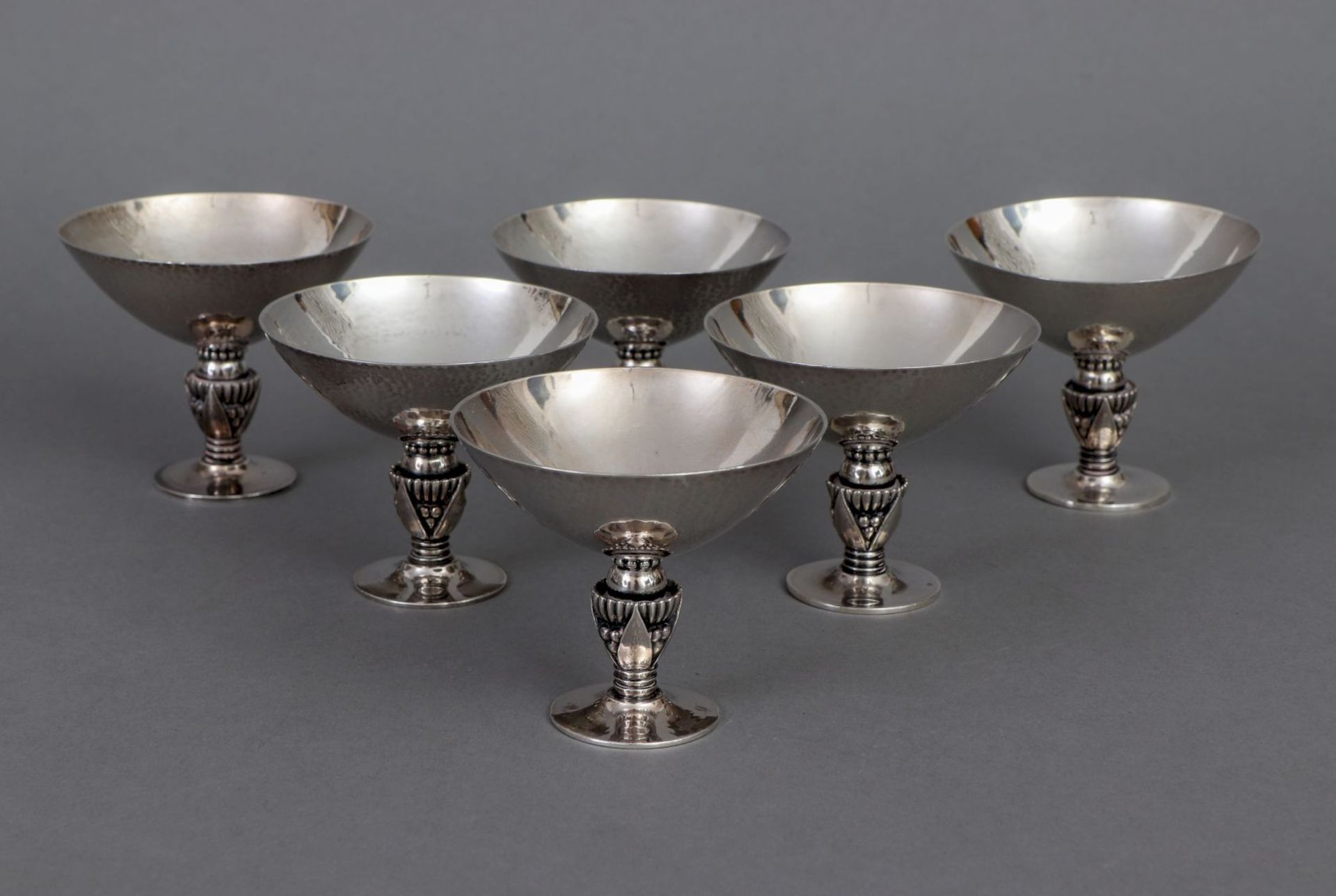 6 GEORG JENSEN Silber Kelchbecher ¨Cactus¨