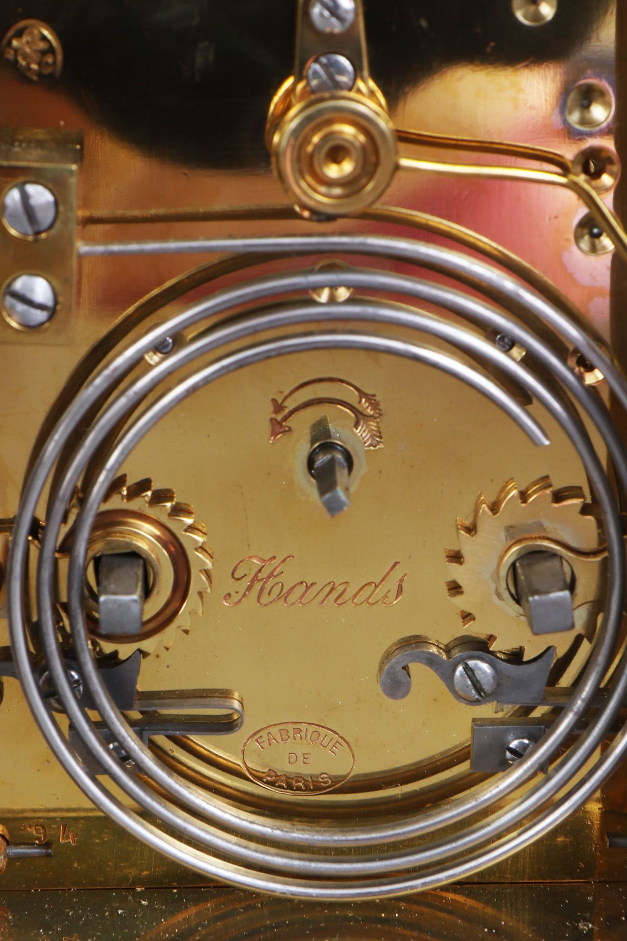 Französische Bracket-clock (Reise-Stutzuhr) - Bild 3 aus 6