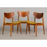 3 Teakholz Stühle der 1960er Jahre