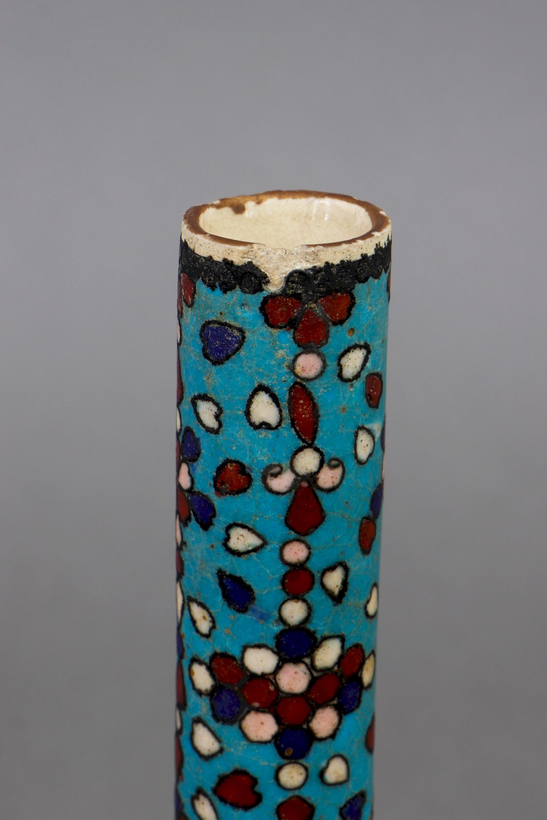 Asiatisches Keramikvase mit Cloisonné-Dekor - Image 4 of 4